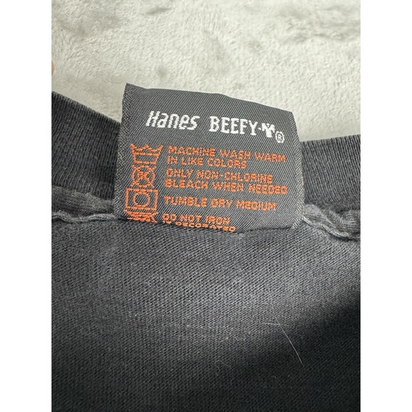 Vintage 1990 Harley Davidson In Full Color Shirt Mens XL Black Single Stitch 90s - Picture 5 of 8